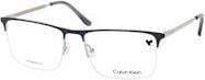 Calvin Klein CK 26104 Korrektionsbrille, Halbrand, quadratisch, Metall, Herren, schwarz, blau - Bild 1