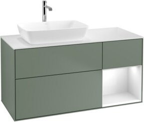 V&B Waschtischunterschrank Finion in Weiß lackiert B/T/H: 120 x 50,1 x 50,1 cm - Bild 1