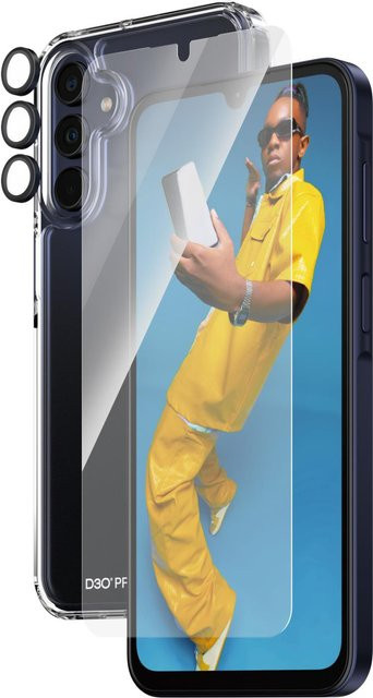 PanzerGlass 3-in-1 Schutz Set für Samsung Galaxy A15, A15 5G, A14 und A14 5G, Ultra-Wide Fit, transparent, kratz- und schockresistent - Bild 1
