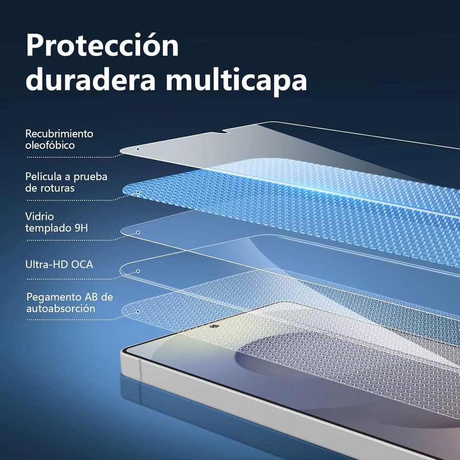 Samsung Galaxy S25 Ultra Schutzfolie aus gehärtetem Glas, transparent, kratzfest und blasenfrei mit Fingerabdruck-Entsperr-Funktion - Bild 3