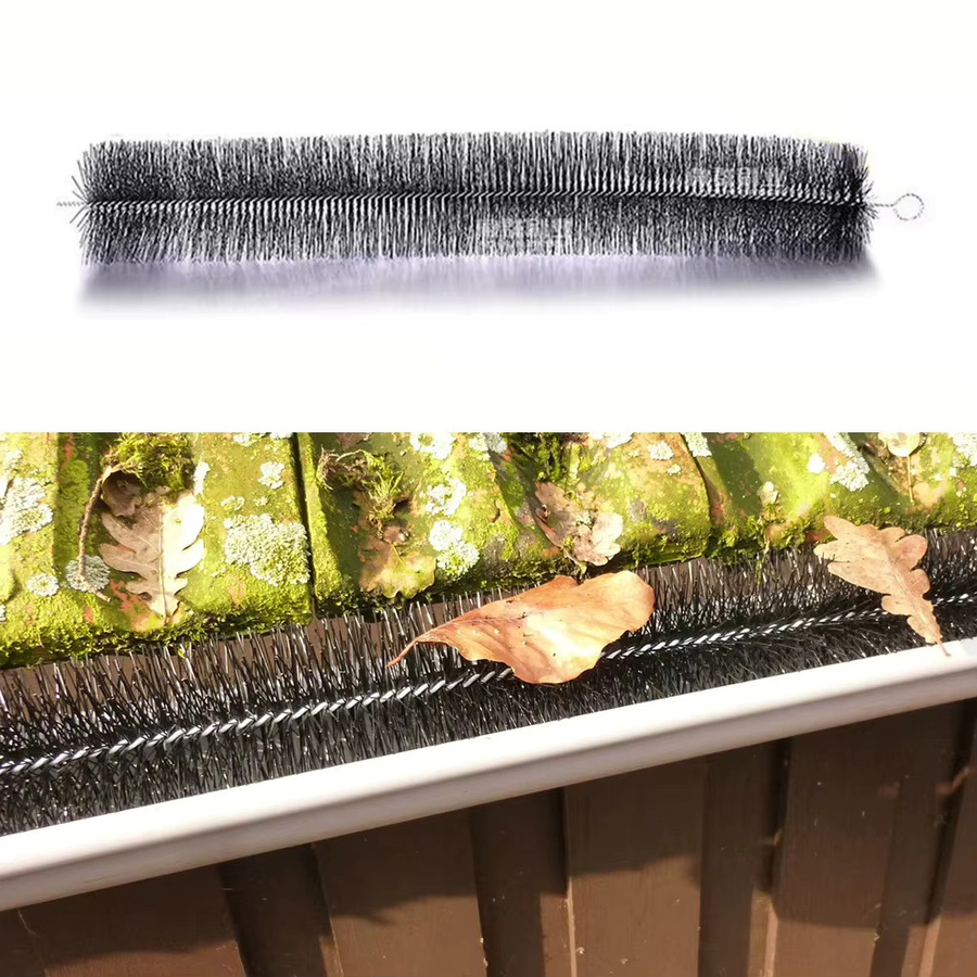 VIBRATITE LeafFilter Dachrinnen-Schutzpinsel zur Laubfilterung und Verstopfungsprävention, Länge: 100 cm - Bild 3