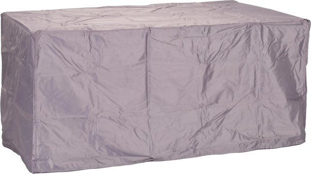 Acamp Wasserabweisende Schutzhülle für ovalen Tisch aus Polyester, Grau, B/T/H: 160 x 95 x 75 cm - Bild 1