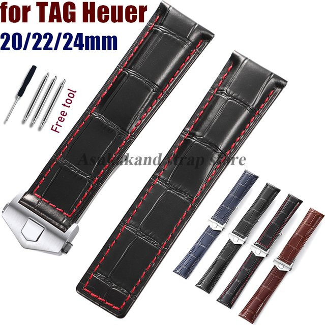 Uhrenarmband Rindsleder, Schwarz, Unisex - Bild 1