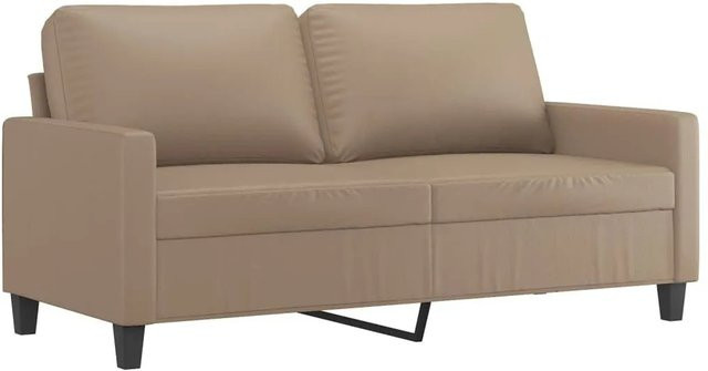 vidaXL 2-Sitzer-Sofa in Braun aus Kunstleder mit modernem Design für dein Wohnzimmer - Bild 1