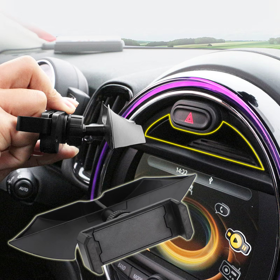 Topteng Handyhalterung für das Armaturenbrett in Schwarz für BMW MINI Cooper F54 F55 F56 F57 F60 - Bild 3