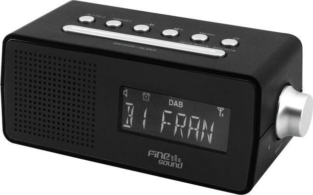 Soundmaster FS1 DAB+ Radiowecker in Schwarz - Bild 1