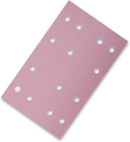 Sia Schleifstreifen 1950 siaspeed mit Loch, Korn 80, B: 80 mm, L: 133 mm, Farbe: Pink - Bild 1