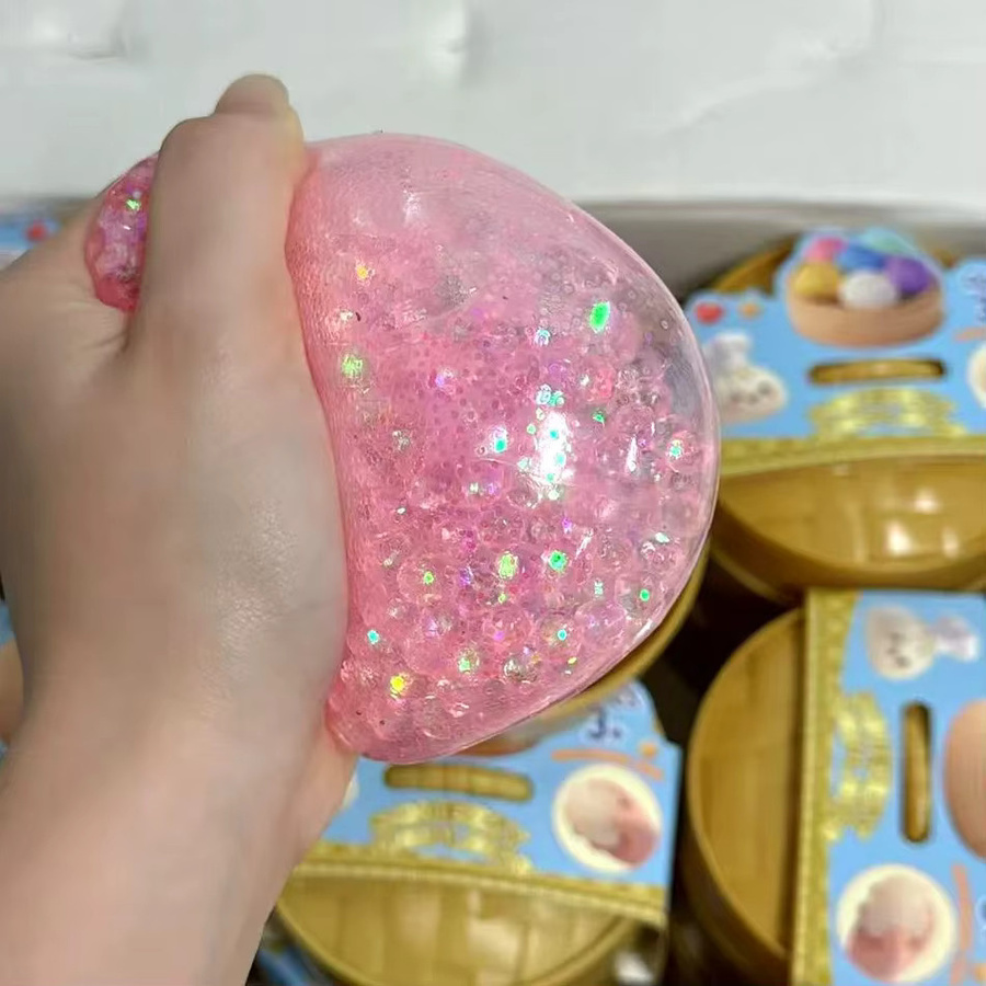 Bandai Glitzer-Dumpling Squishy, Sensorisches Quetschspielzeug, ab 3 Jahre - Bild 2