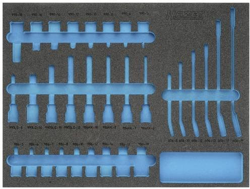 Hazet 2K-Weichschaum-Einlage 163-367L Schwarz B/T: 39,2 x 51,9 cm - Bild 1