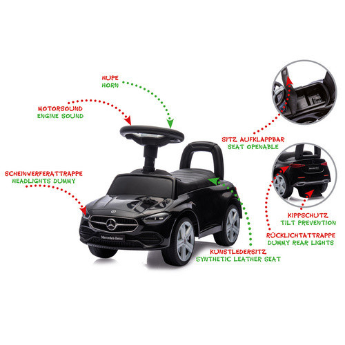 JAMARA Mercedes-Benz C-Class Rutscher Pkw schwarz ab 12 Monate - Bild 2