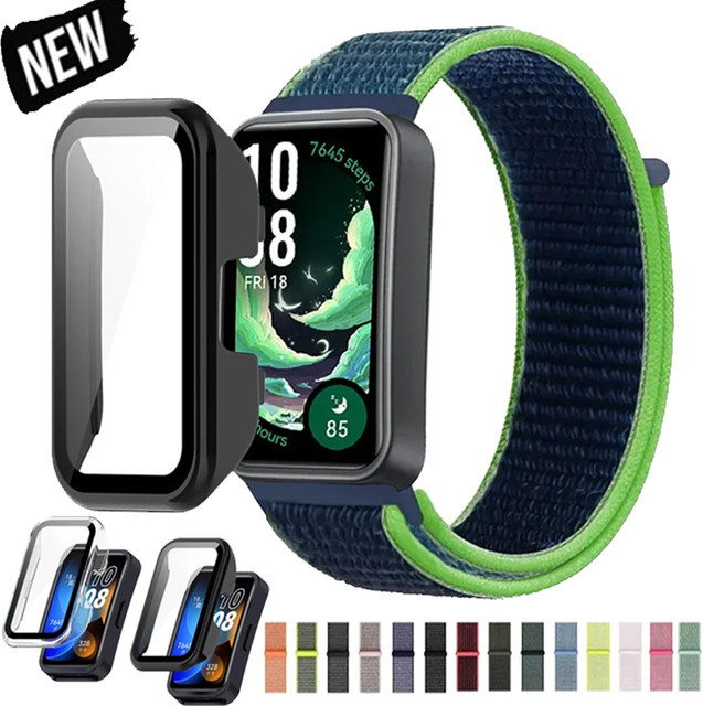 Huawei Uhrenarmband Nylon, Schwarz, Unisex - Bild 1