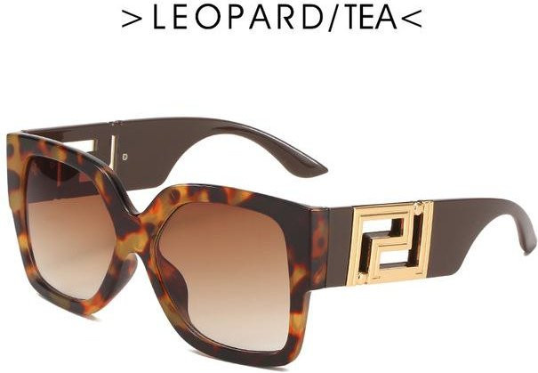 Dote Sonnenbrille, quadratisch, Vollrand, Kunststoff, schwarz, Damen - Bild 1