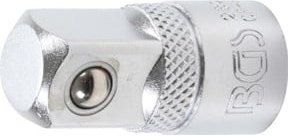 BGS Steckschlüssel-Adapter 1/2 Zoll in Silber mit 10 mm Innenvierkant und 12,5 mm Außenvierkant - Bild 1