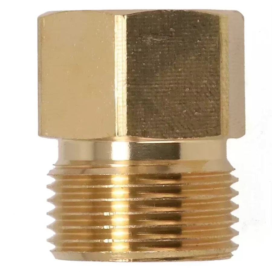 Hochdruckreiniger-Adapter M22 x 1,5 mit 3/8 Zoll Gewinde für Schlauchanschluss in Gold - Bild 3