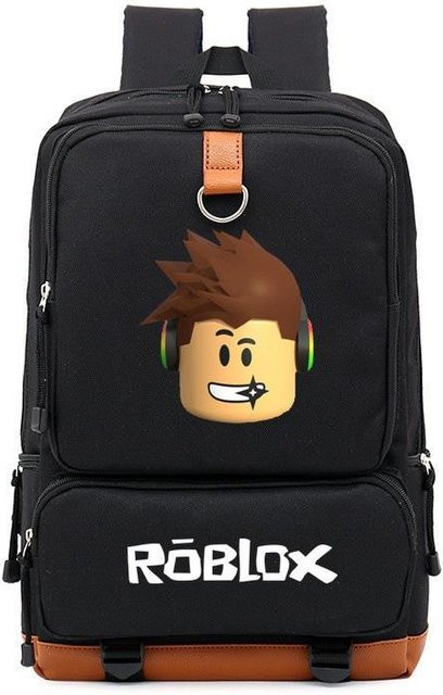 3-teiliges Schulrucksack-Set in Schwarz aus Oxford-Stoff mit großem Fassungsvermögen inklusive Federmäppchen und Schultergurt - Bild 1