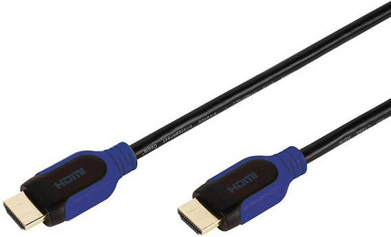 Vivanco High Speed HDMI Kabel mit Ethernet/LAN in Blau, Länge: 5 m - Bild 1