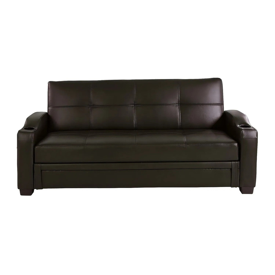 Vente-unique Schlafsofa Mirella Schokobraun mit Schlaffunktion - Bild 2