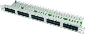 Telegärtner 19" ISDN-Patchpanel 50-Port, RAL7035 Grau - Bild 1