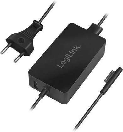 LogiLink Netzteil PA0197 in Schwarz mit 38,7 Watt für Microsoft Surface Book, Pro 3, Pro 4 und Pro 6 - Bild 1