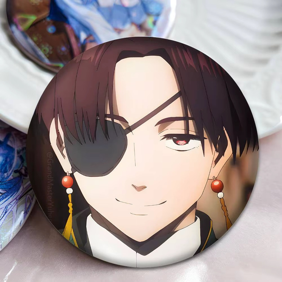 Brosche Hayato Suo Anime-Charakter, rund, Metal, multicolour - Bild 3