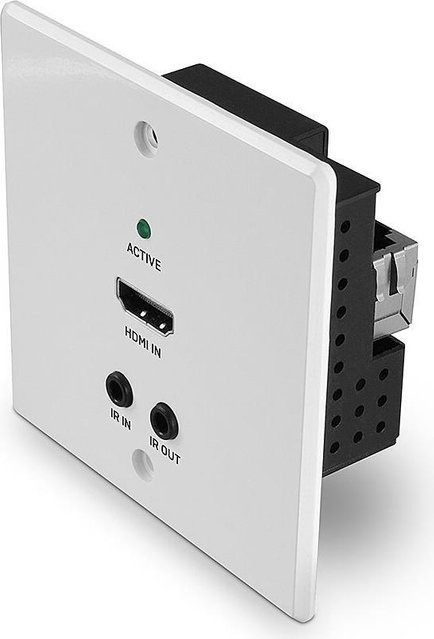 Lindy HDBaseT EU Wall Plate Extender Transmitter HDMI 4K60 IR & RS-232 über Cat.6 bis 70m in Weiß - Bild 1