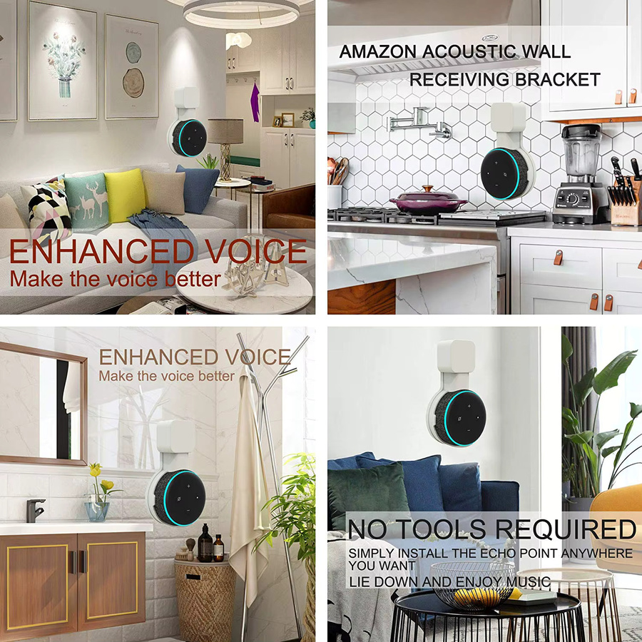 Amazon Wandhalterung für Echo Dot 3 Generation mit Kabelmanagement in Schwarz oder Weiß - Bild 5