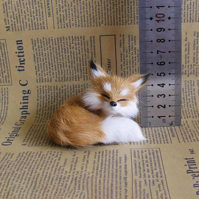 Mini Simulations Fuchs Plüschtier, Tierfigur, Braun, Orange - Bild 1