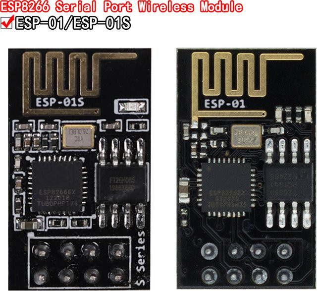 Si Tai&SH ESP-01 ESP-01S ESP8266 Serielles WIFI-Modul für das Internet der Dinge in Schwarz - Bild 1