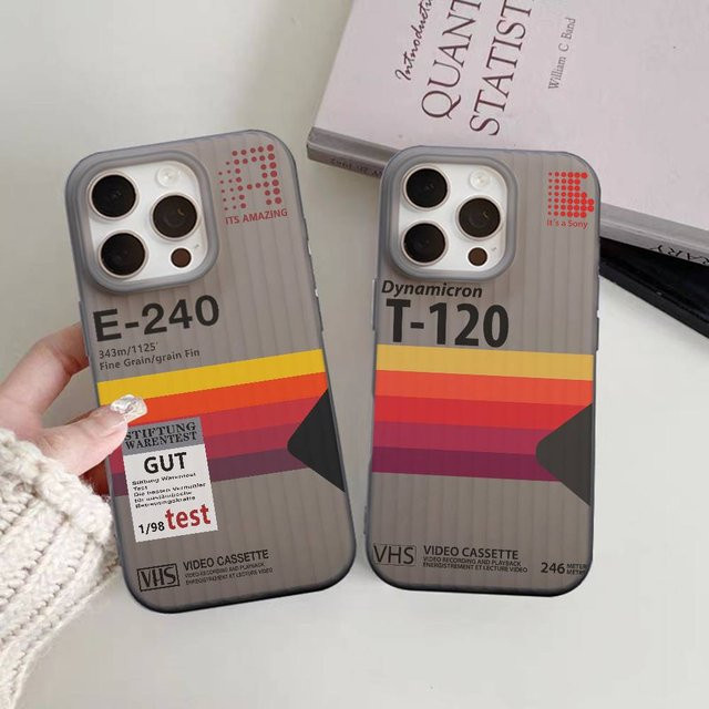 Potdemiel Handyhülle mit gewelltem Muster für iPhone 11 bis iPhone 17 Pro Max, matte Abdeckung, Multicolour - Bild 1