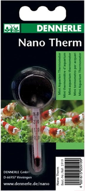 Dennerle Nano Mini-Thermometer in transparent - Bild 1
