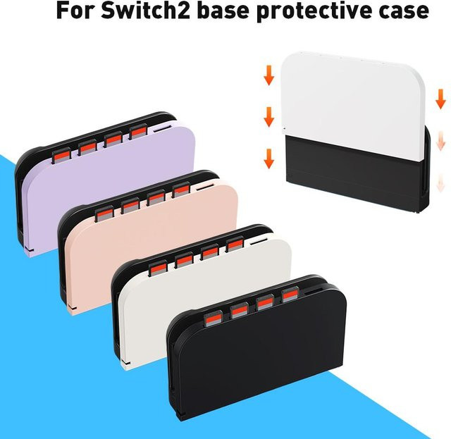 Nintendo Switch 2 Schutzhülle aus weichem TPU für das Switch2 Dock in Weiß - Bild 1