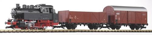 Piko G 37120G Start-Set Dampflok BR 80 der DB mit 2 Güterwagen - Bild 1