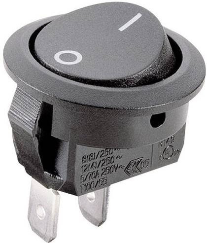 Marquardt 1881.1209 Wippschalter Schwarz IP51 tastend 250 V/AC 12A 1 x Aus/(Ein) - Bild 1