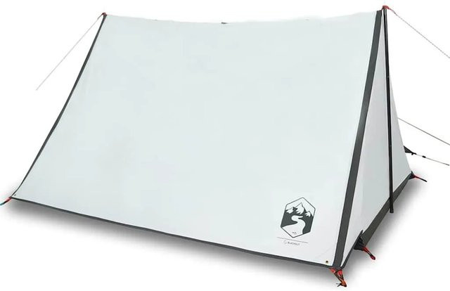 Furnicato Campingzelt Wanderzelt Weiß Verdunkelnd B/T/H: 214 x 125 x 161 cm - Bild 1