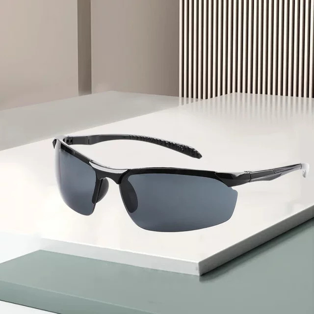 Sonnenbrille Unisex, Vollrand, rectangular, Kunststoff, black, UV400 - Bild 1