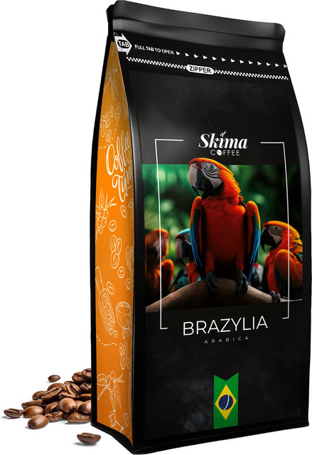 SKIMA COFFEE, Brasilien, 100 % Arabica, Espresso-Röstung, Kaffeebohnen, 1 kg - Bild 1