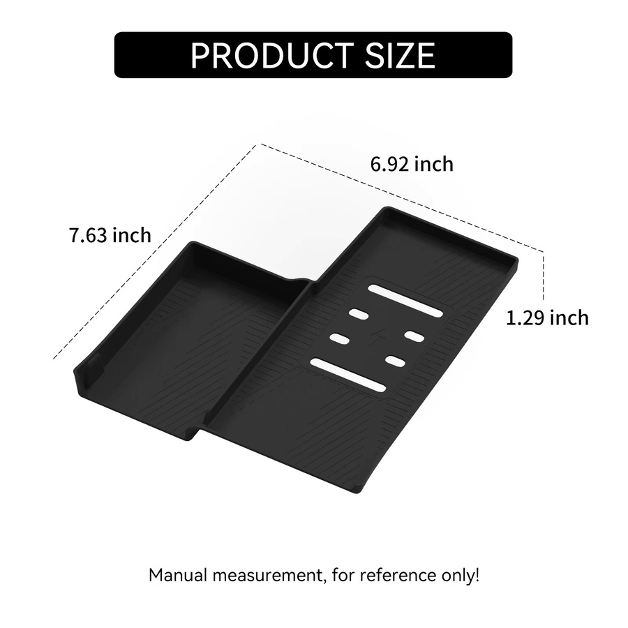 Suetlcoity Anti-Slip Silikon Matte für Kia Sorento 2021-2025 als kabelloses Ladepad in Schwarz - Bild 4