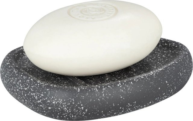 Wenko Seifenablage Pion aus Keramik in Grau, B/T/H: 12,5 x 2,5 x 9,0 cm - Bild 1