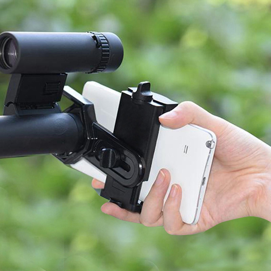 Andoer Handy Halterung für Ferngläser und Mikroskope in Schwarz - Bild 6