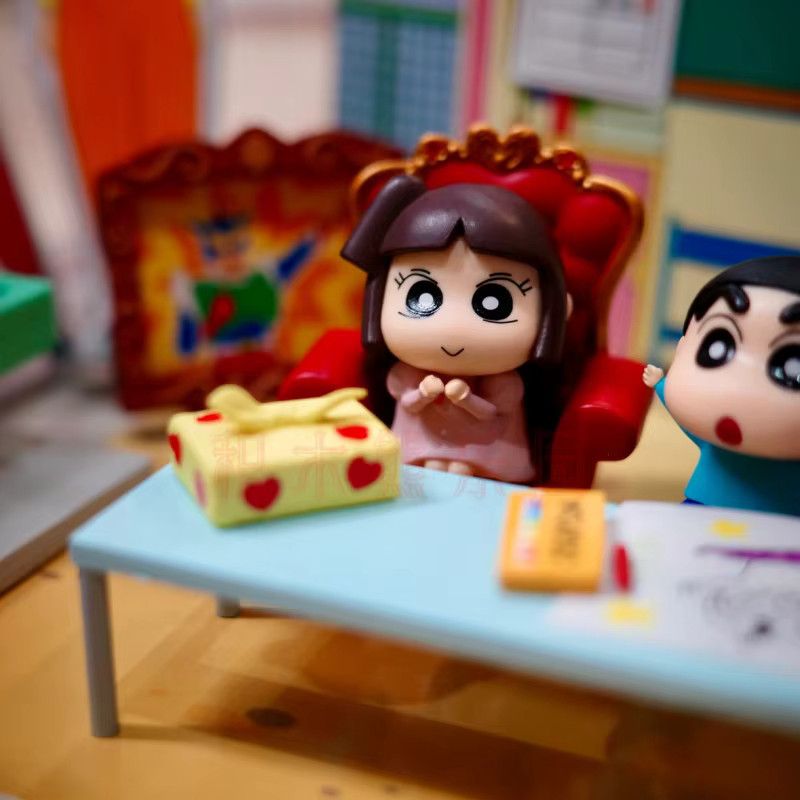 Re-ment Shin Chan Futaba Kindergarten Anime Figur Blind Box Multicolor Mini Szene Action Figur als Schreibtisch Ornament für deine Sammlung - Bild 4