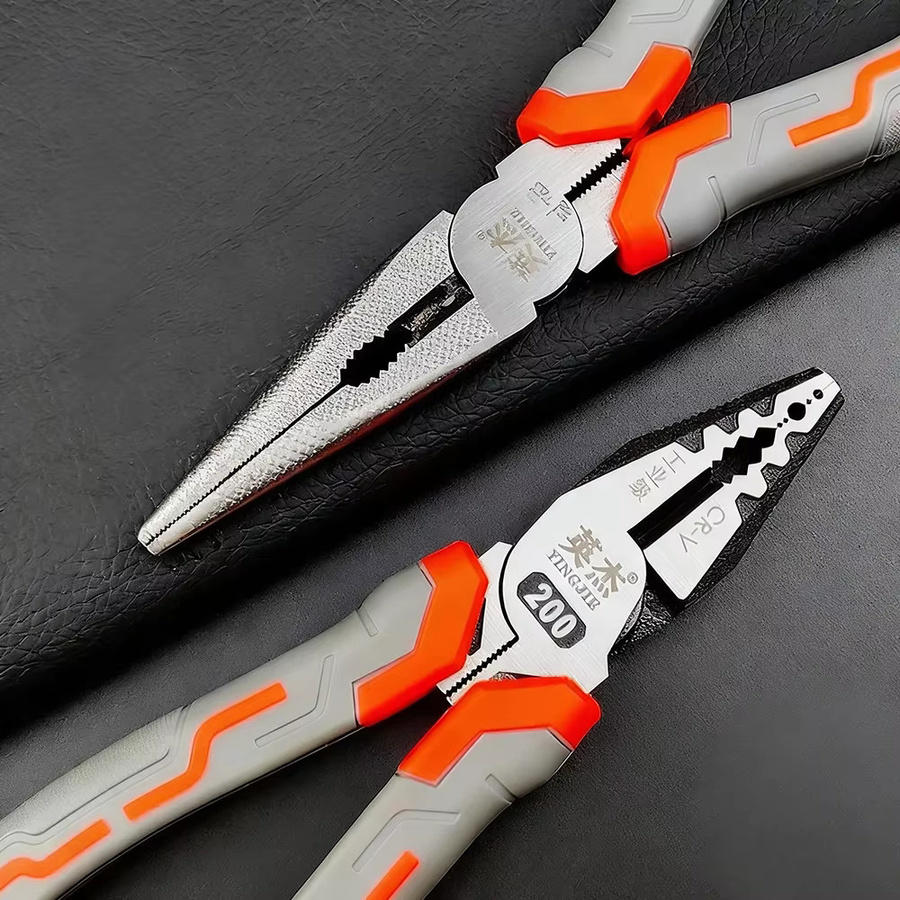 WOZOBUY Drahtzange 6/8 Zoll als scharfe Diagonalzange und Spitzzange zum Schneiden, Verdrehen und Klemmen von Metalldrähten - Bild 2