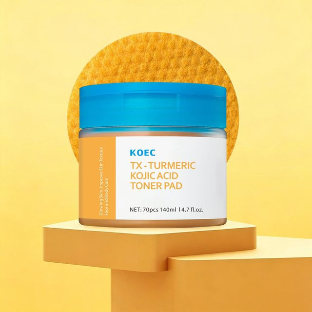KOEC Kurkuma-Kojisäure Glanz-Toner-Pads, Gesichtspflege - Bild 1