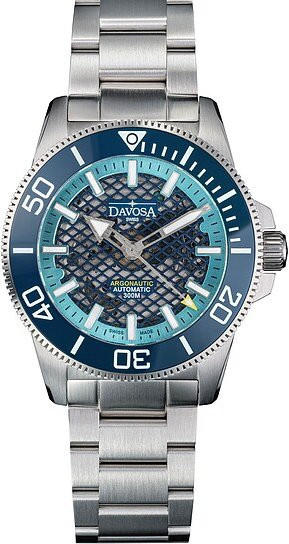 Davosa Argonautic 41 Shark diver Armbanduhr, Automatik, Edelstahl, Blau, 41,5 mm, Herren - Bild 1