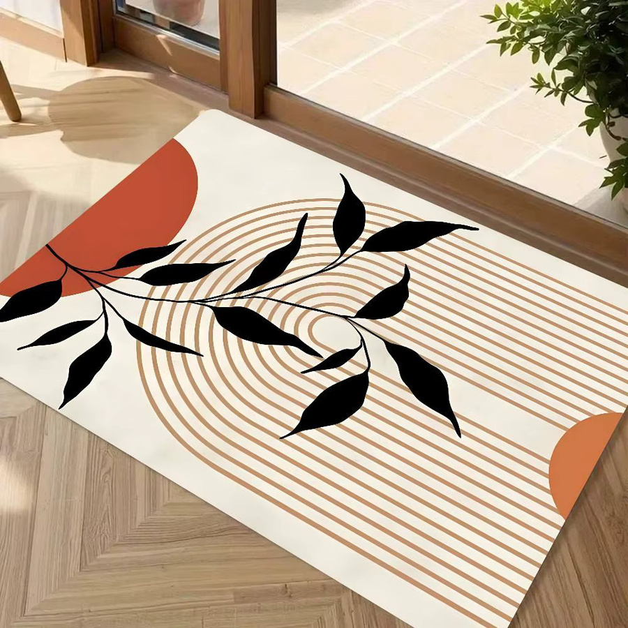 Moderne minimalistische Kunst Bodenmatte rutschfest für Wohnzimmer, Küche und Badezimmer - Bild 2