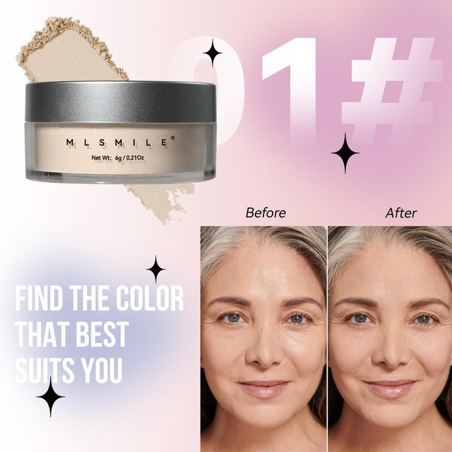 Perfect Skin Fixierpuder, Matt, 4 Farben, Rosa Glitzer - Bild 1