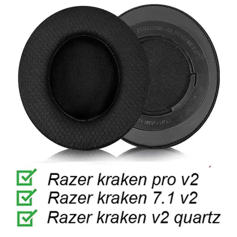 Razer Ersatz Ohrpolster aus Schaum in Schwarz für Kraken 7.1 Chroma V2 USB Gaming Pro Kopfhörer - Bild 3