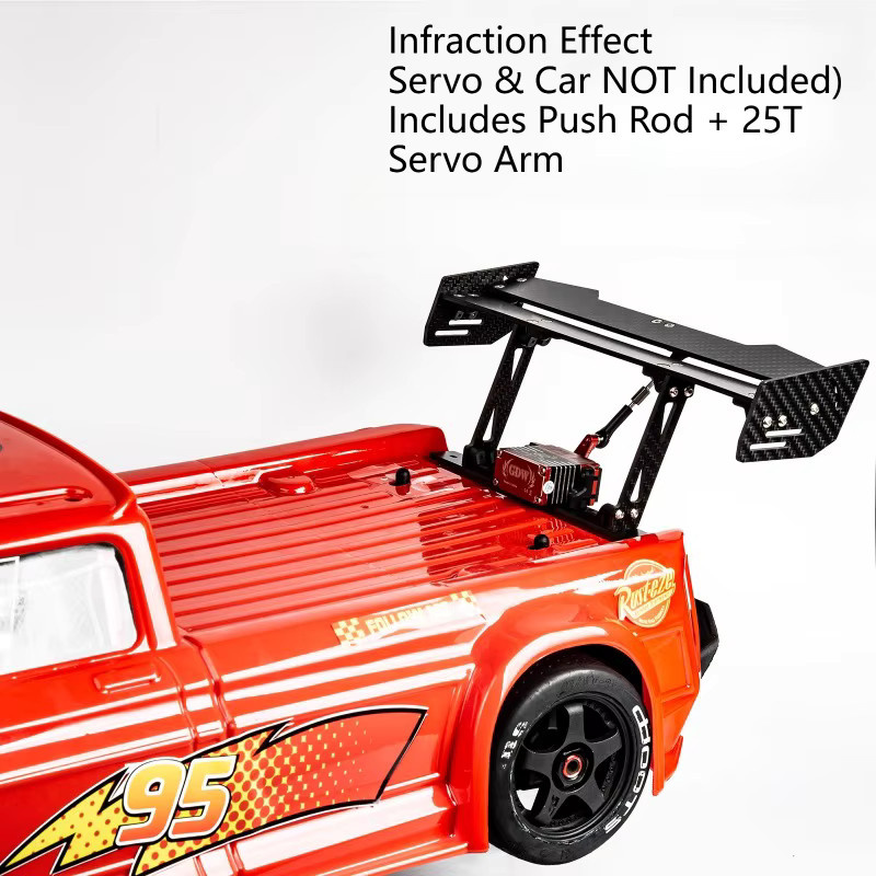 ARRMA 1/7 Infraction/Felony Kohlefaser-Spoiler-Kit, verstellbarer Flügel - Bild 2