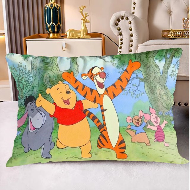 Potdemiel Kissenbezug mit Winnie Pooh Motiv, rechteckiges Dekokissen in Multicolour, Breite: 30 cm, Höhe: 30 cm - Bild 1