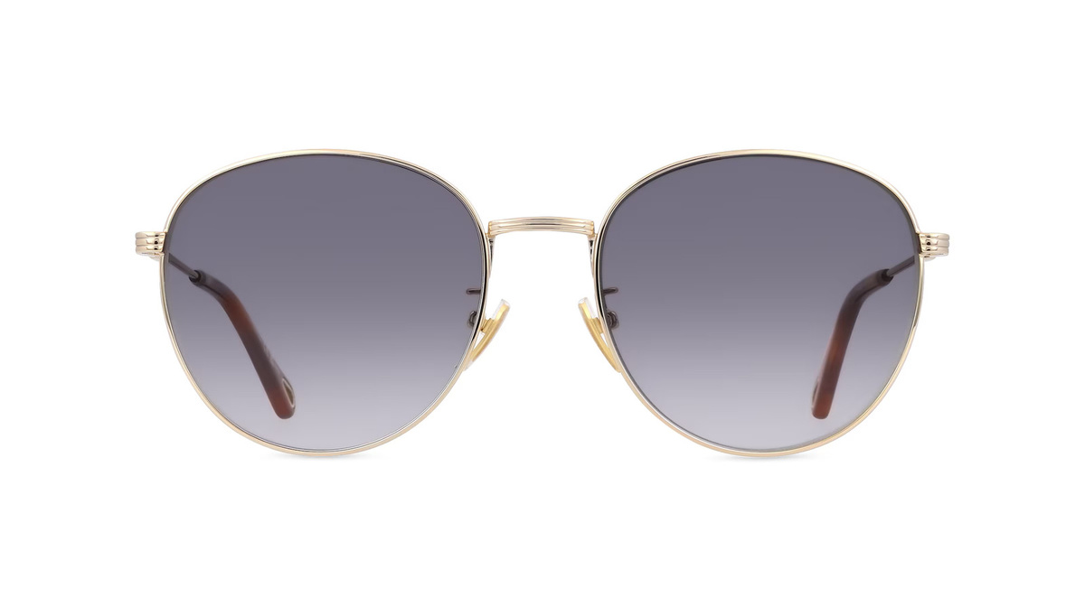 Chloé CH0181SK Sonnenbrille Panto, Vollrand, Metall, gold, Damen - Bild 1