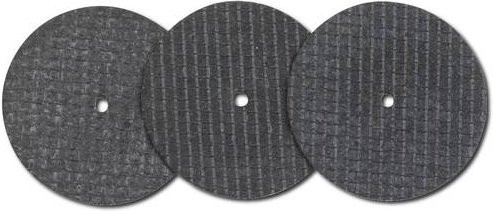 Donau Elektronik 1638 Trennscheibe gerade aus Metall, Grau, 3er-Set, Durchmesser: 30 mm - Bild 1